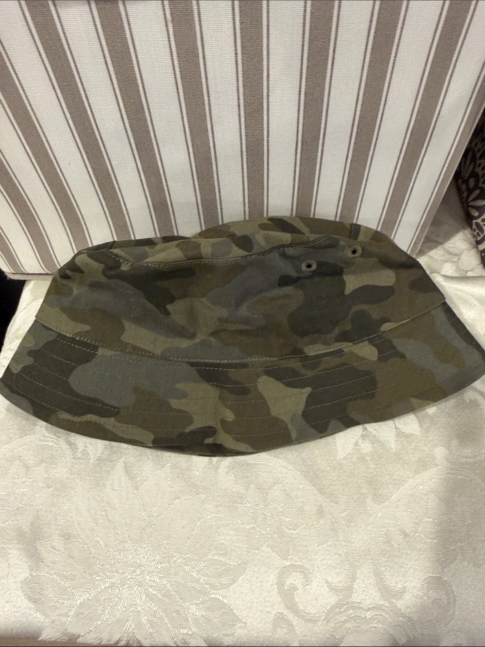 Janie and Jack Green Camo Bucket Hat for Kids